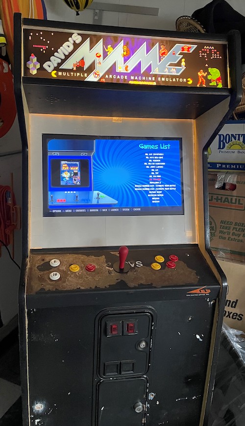 arcade game with new monitor and new bezel